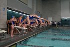 Swimming vs Babson  Wheaton College Swimming vs Babson College. - Photo By: KEITH NORDSTROM : Wheaton, Swimming, Babson